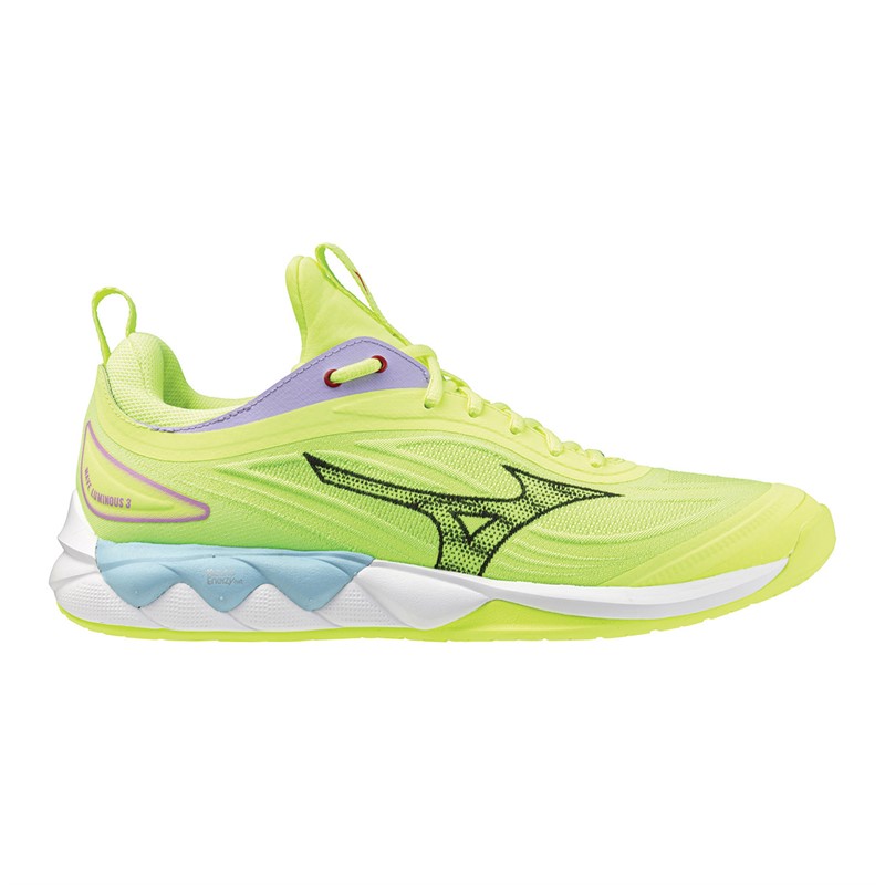 Mens Wave Luminous 3 Court Shoes Neo Lime/Black/Splish Splash 5 Mens Wave Luminous 3 Court Shoes Neo Lime/Black/Splish Splash