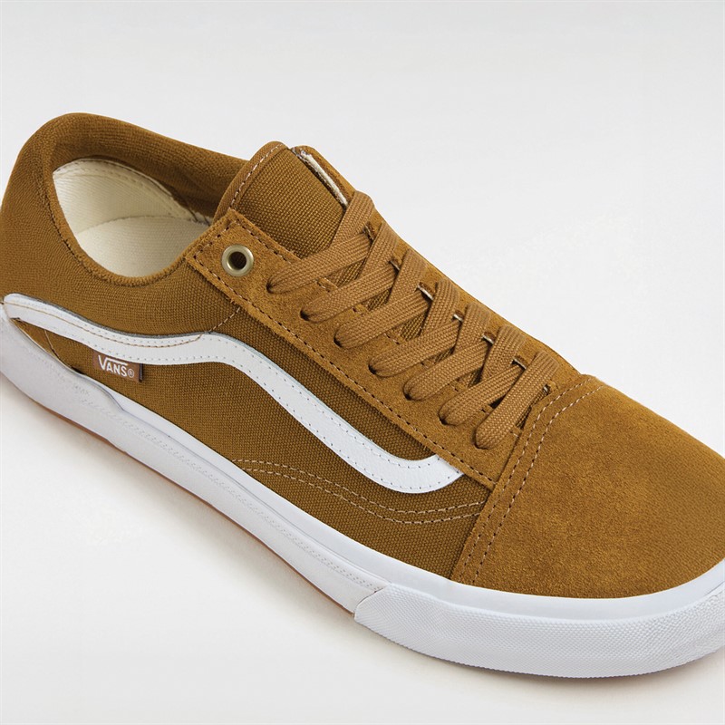 Mens BMX Old Skool Trainers Golden Brown 3 Mens BMX Old Skool Trainers Golden Brown