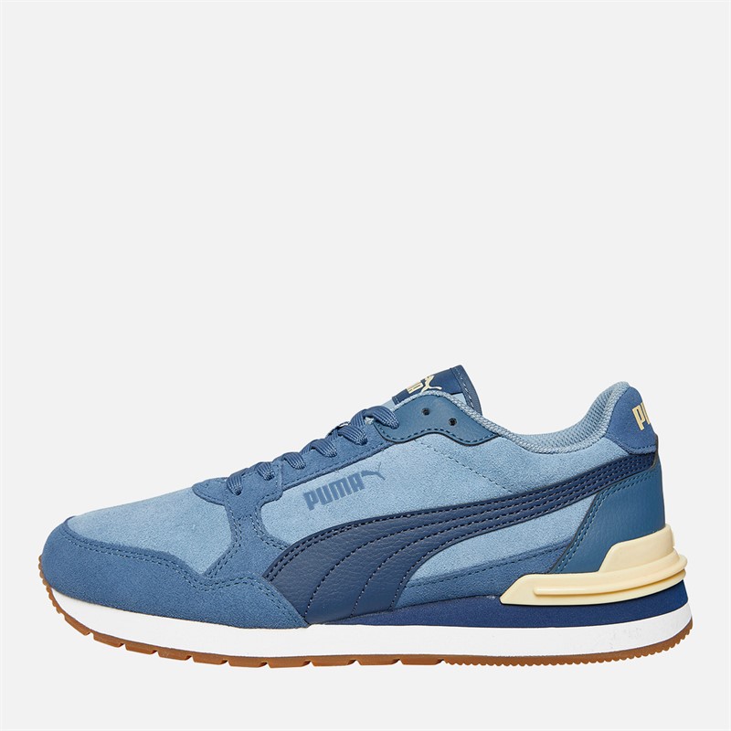 Mens ST Runner V4 Suede Trainers Native Blue/Persian Blue/Dark Indigo