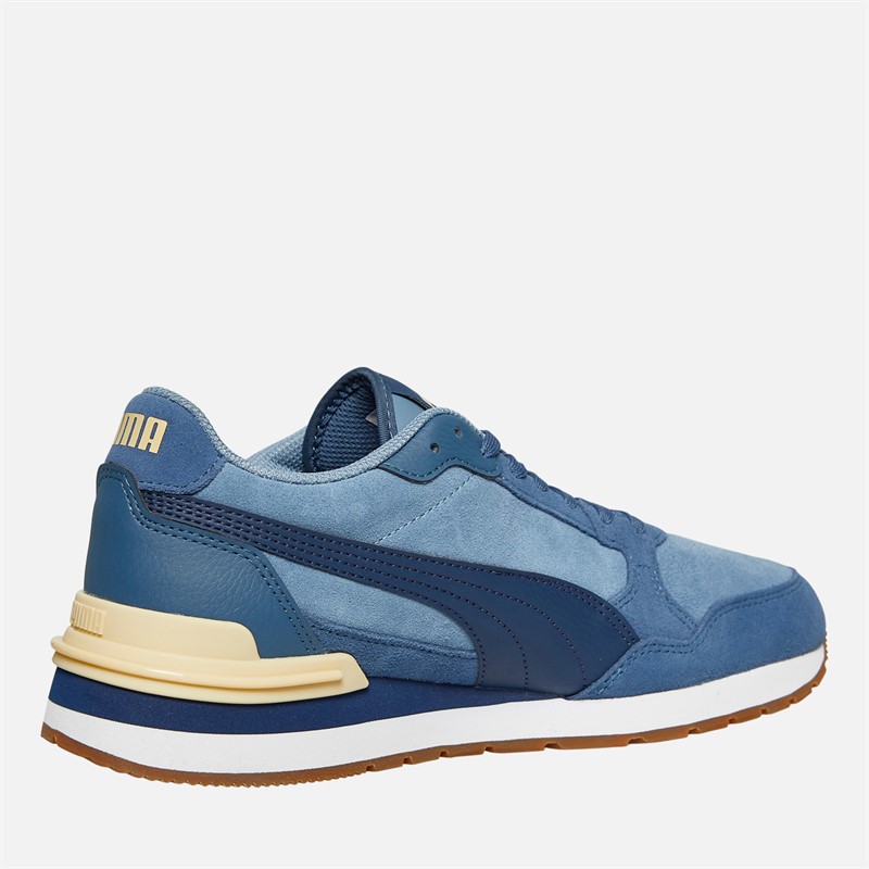 Mens ST Runner V4 Suede Trainers Native Blue/Persian Blue/Dark Indigo 5 Mens ST Runner V4 Suede Trainers Native Blue/Persian Blue/Dark Indigo