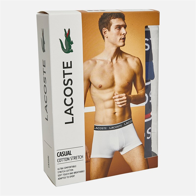 Mens Three Pack Trunks Navy Blue/Red-Methylene 2 Mens Three Pack Trunks Navy Blue/Red-Methylene