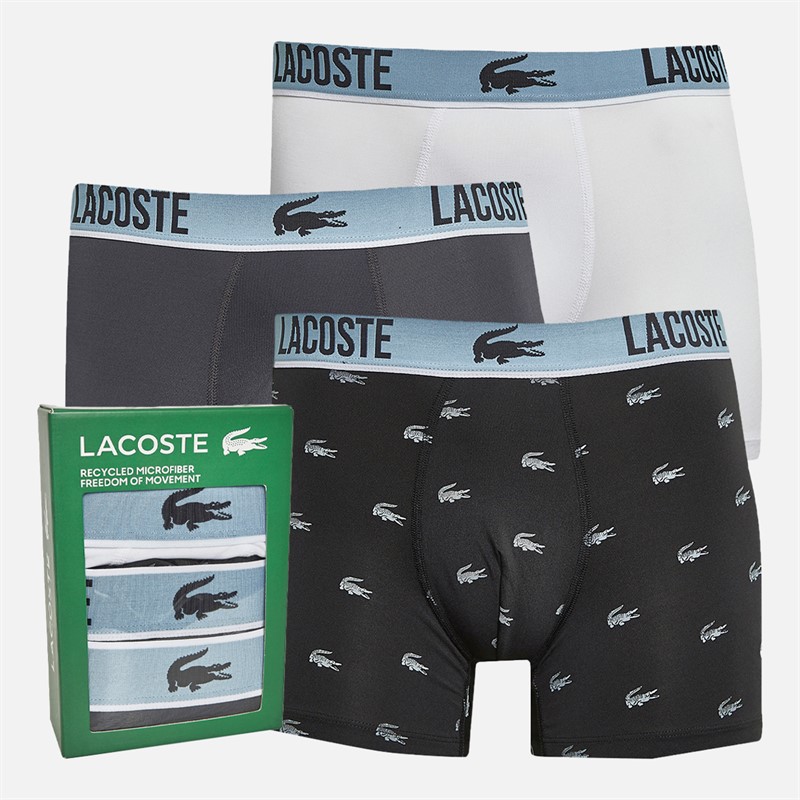 Mens Three Pack Boxers Black/Graphite-White