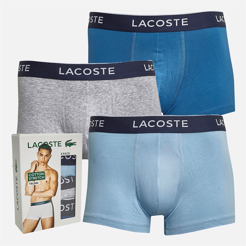 Mens Three Pack Trunks Vaporous/Overview-Silver