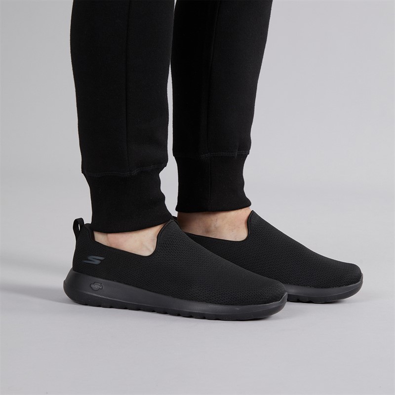 Mens Go Walk Max Ben Trainers Black/Black
