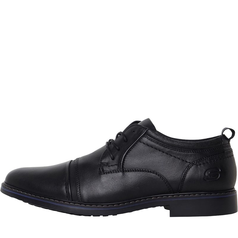 Mens Bregman Selone Shoes Black Leather