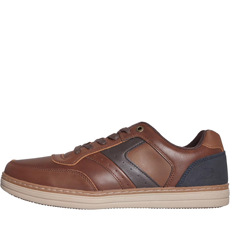 Mens Heston Pelano Shoes Dark Brown