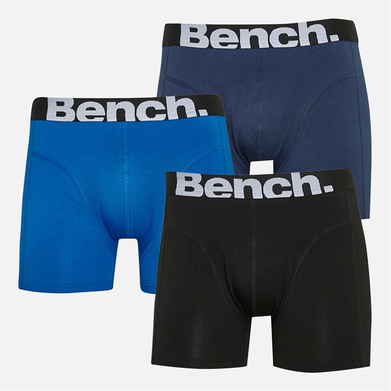 Mens Orando Three Pack Bamboo Boxer Shorts Black/Navy/Royal 1 Mens Orando Three Pack Bamboo Boxer Shorts Black/Navy/Royal
