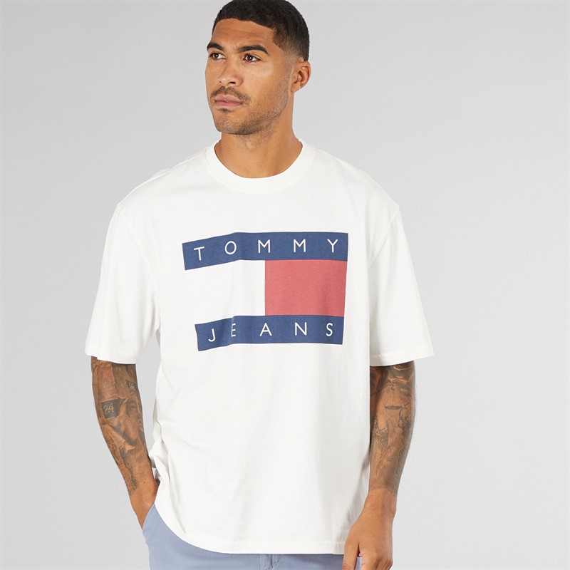 Mens Flag Logo T-Shirt Off White