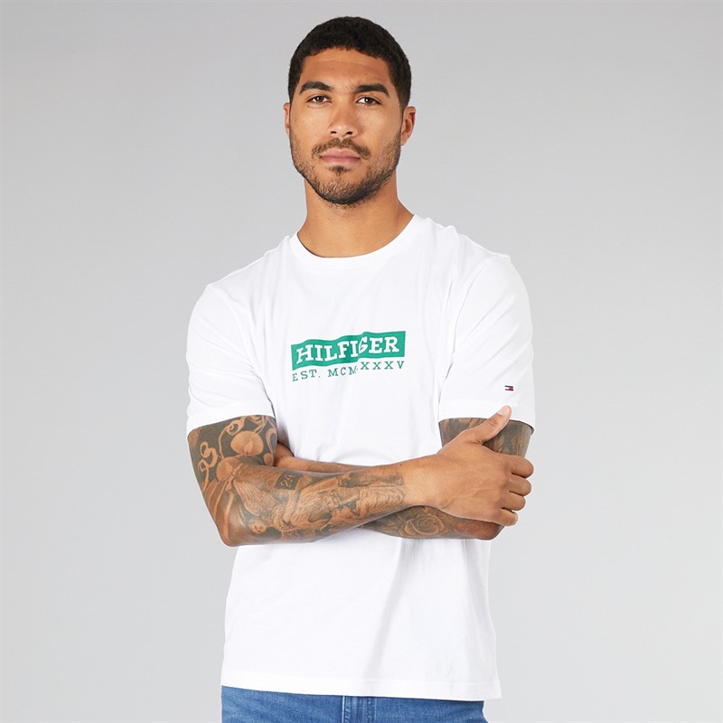 Mens Colour To Colour Graphic T-Shirt White