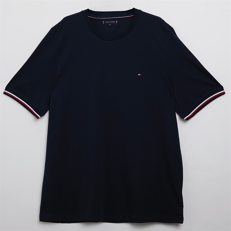 Mens Plus Size Global Stripe T-Shirt Desert Sky