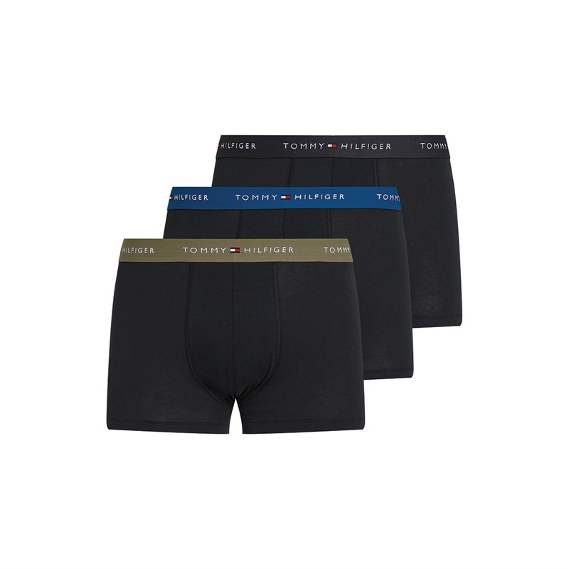 Mens Three Pack Trunks Wdg Blue/Black/Utility Olive