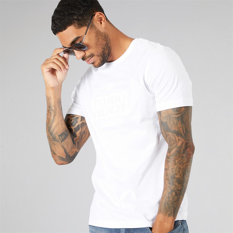 Mens Embroidery T-Shirt White