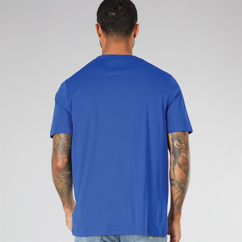 Mens Hilfiger T-Shirt Wedge Blue 2 Mens Hilfiger T-Shirt Wedge Blue