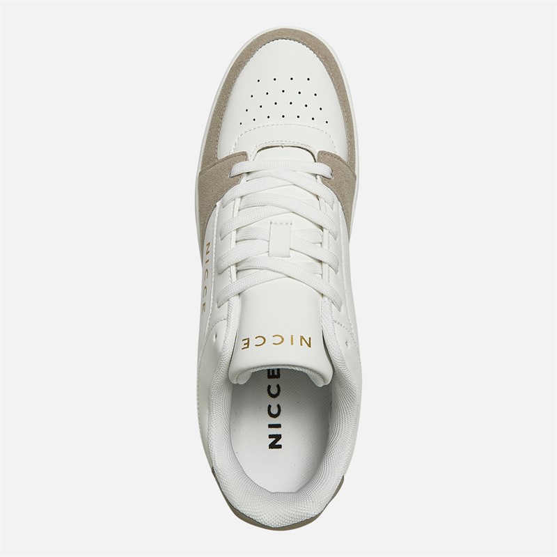 Mens Parati Trainers White/Beige/Black 4 Mens Parati Trainers White/Beige/Black