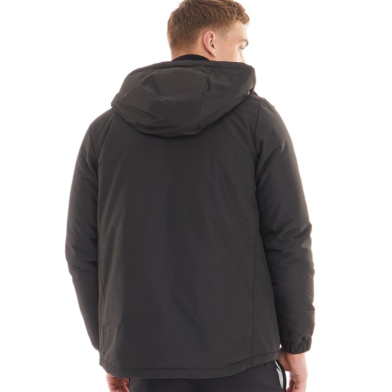 Mens Turnstile Zip Through Hooded Jacket Black 2 Mens Turnstile Zip Through Hooded Jacket Black