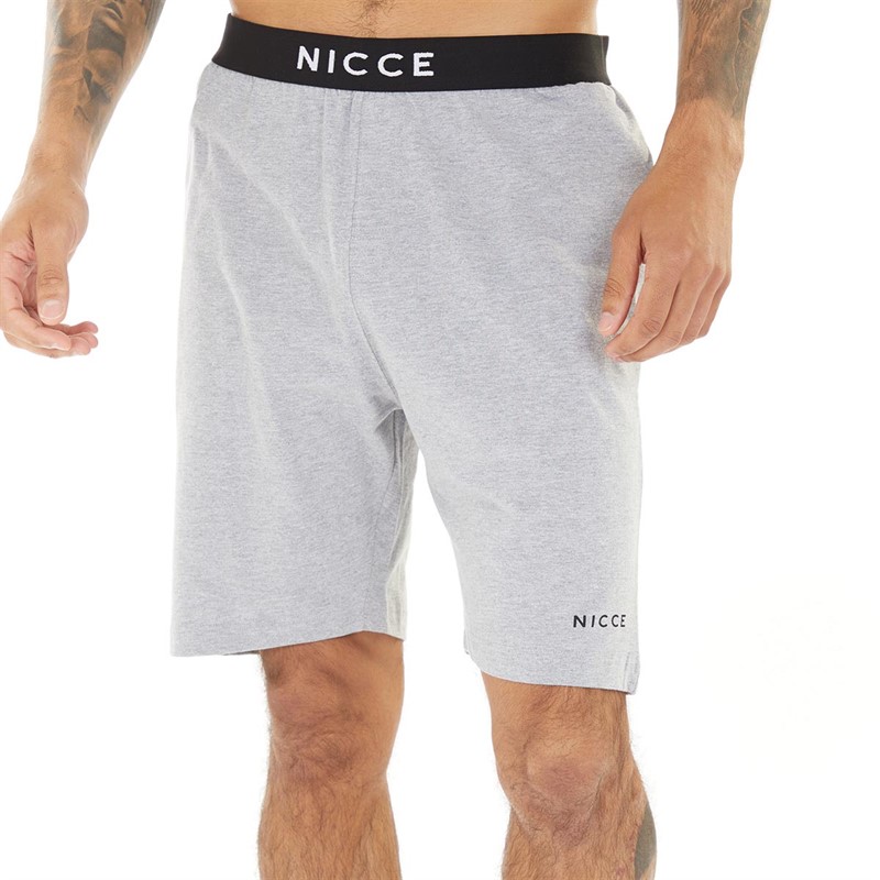 Mens Zuri Lounge Shorts Grey Marl
