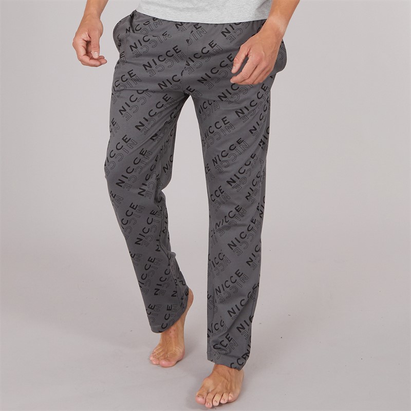 Mens Dutton AOP Lounge Pants Coal AOP