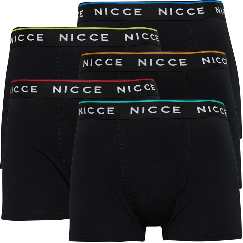 Mens Foxell Five Pack Boxers Black