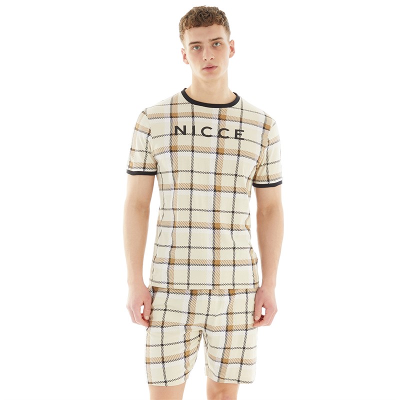 Mens Jude AOP Printed Lounge Set Oatmeal