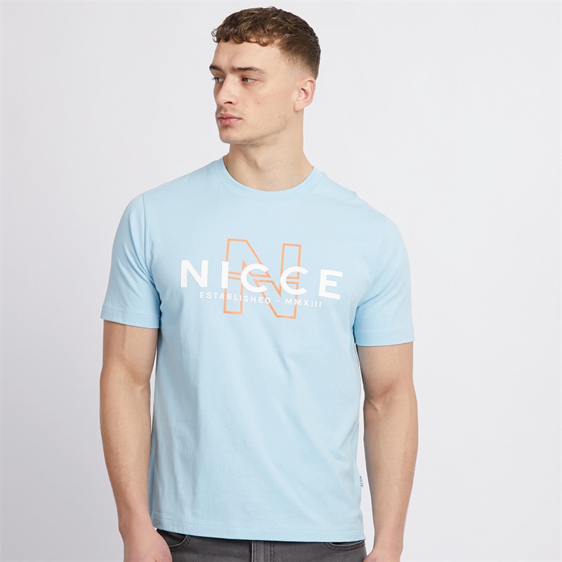 Mens Lutan T-Shirt Sky Blue 1 Mens Lutan T-Shirt Sky Blue