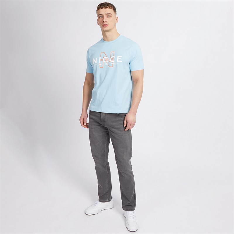 Mens Lutan T-Shirt Sky Blue 3 Mens Lutan T-Shirt Sky Blue