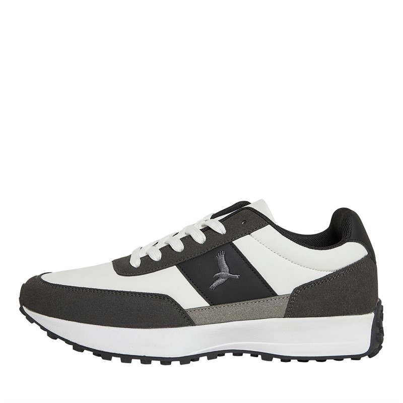 Mens Alta Trainers White/Grey/Charcoal