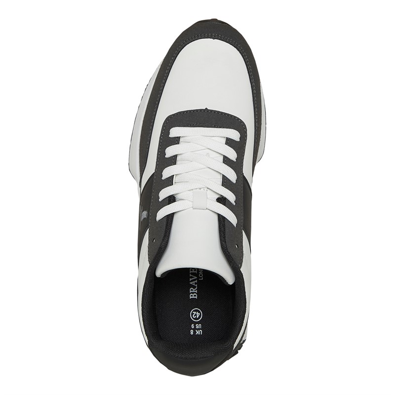 Mens Alta Trainers White/Grey/Charcoal 4 Mens Alta Trainers White/Grey/Charcoal