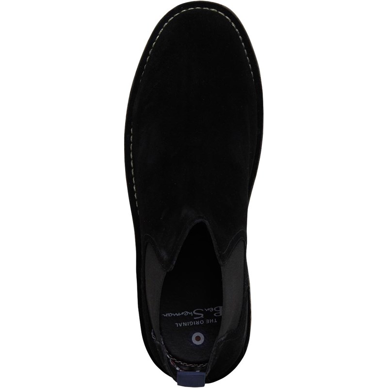 Mens Garcia Suede Chukka Chelsea Boots Black 4 Mens Garcia Suede Chukka Chelsea Boots Black