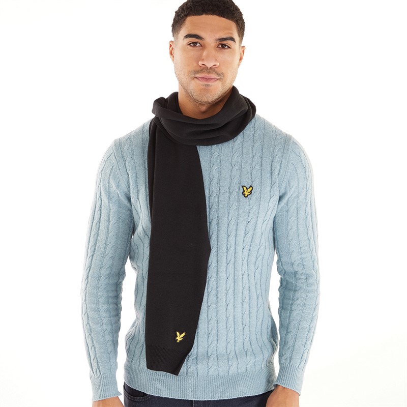 Mens Scarf True Black