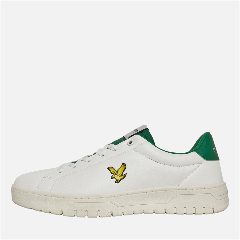 Mens Evanton Cup Low Trainers White/Green 1 Mens Evanton Cup Low Trainers White/Green