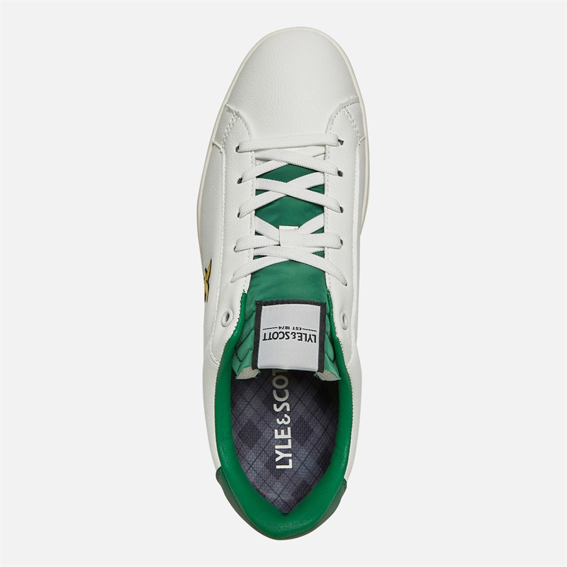 Mens Evanton Cup Low Trainers White/Green 4 Mens Evanton Cup Low Trainers White/Green