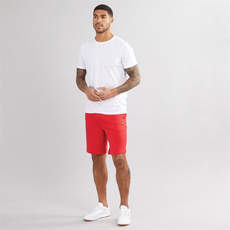 Mens Sweat Shorts Z799 Gala Red 3 Mens Sweat Shorts Z799 Gala Red