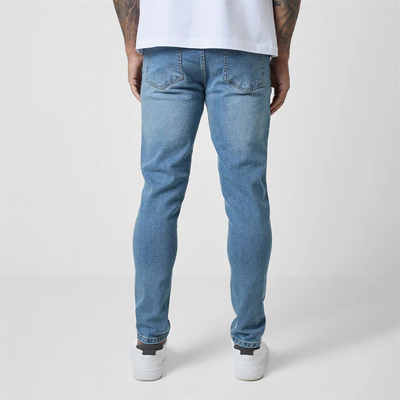 Mens Two Pack Slim Fit Denim Jeans Mid Blue 198/Light Blue 2 Mens Two Pack Slim Fit Denim Jeans Mid Blue 198/Light Blue