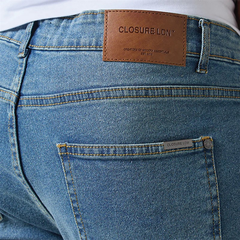 Mens Two Pack Slim Fit Denim Jeans Mid Blue 198/Light Blue 5 Mens Two Pack Slim Fit Denim Jeans Mid Blue 198/Light Blue