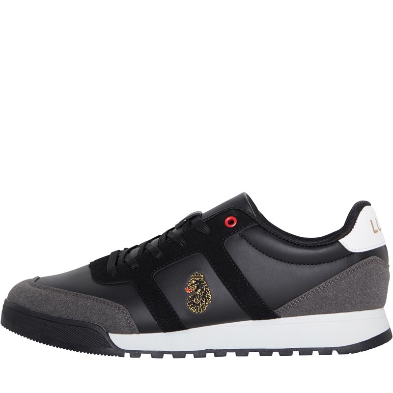 Mens Ray Trainers Black/Grey/White