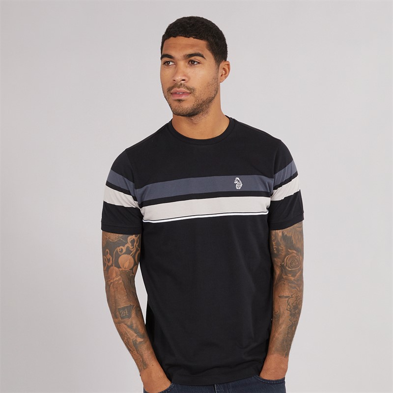 Mens Brazilia Printed T-Shirt Black/Charcoal 1 Mens Brazilia Printed T-Shirt Black/Charcoal
