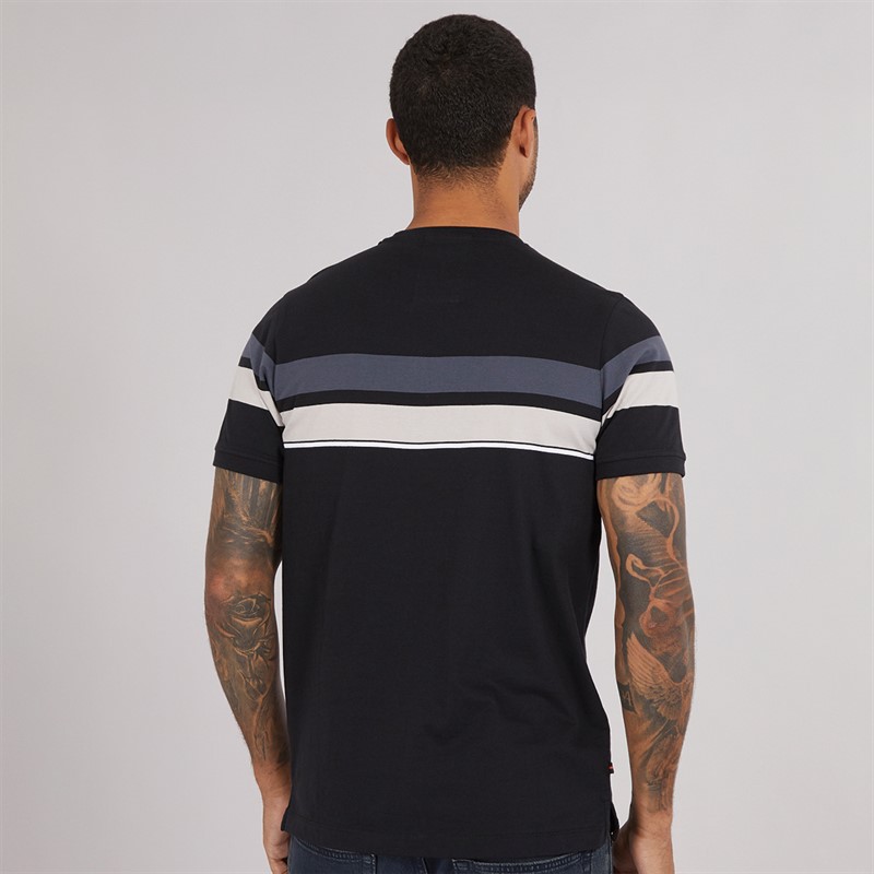 Mens Brazilia Printed T-Shirt Black/Charcoal 2 Mens Brazilia Printed T-Shirt Black/Charcoal