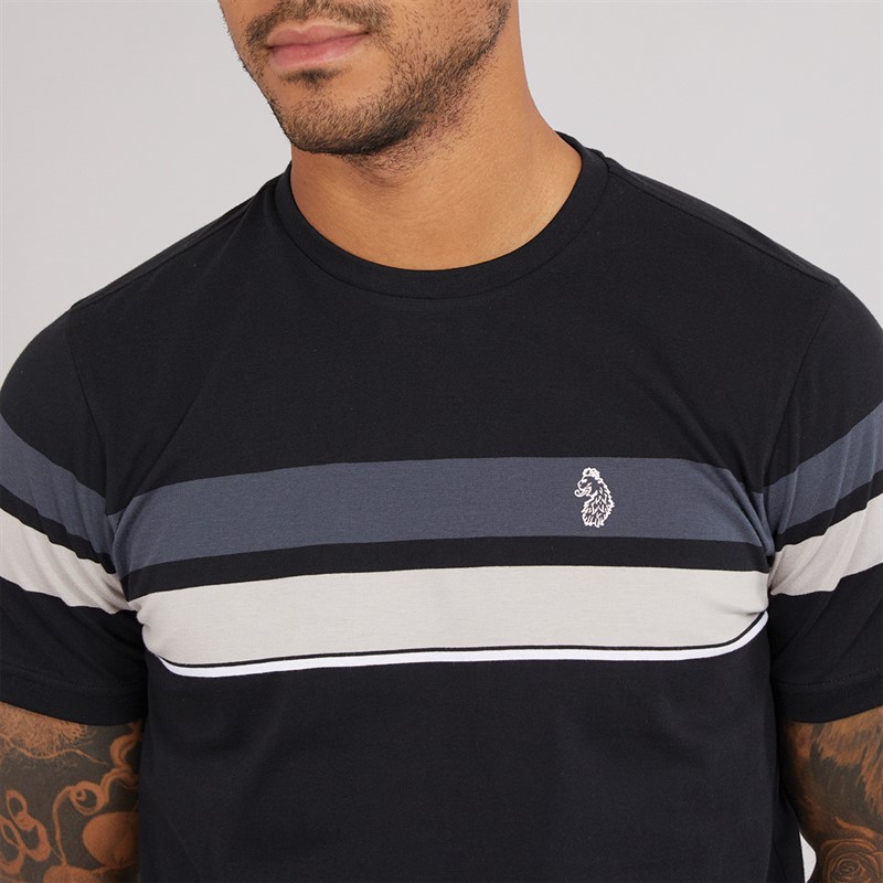 Mens Brazilia Printed T-Shirt Black/Charcoal 3 Mens Brazilia Printed T-Shirt Black/Charcoal