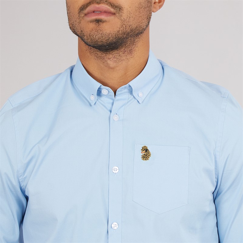 Mens Telford Long Sleeve Shirt Sky 3 Mens Telford Long Sleeve Shirt Sky