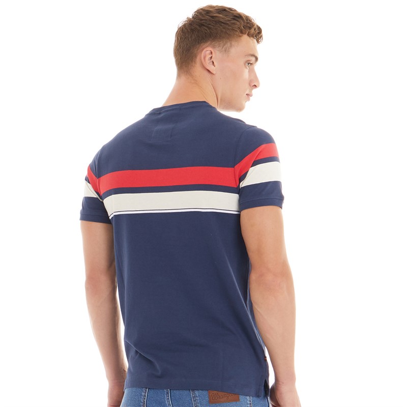 Mens Rio De Brazillia T-Shirt Navy/Marina Red/Stone 2 Mens Rio De Brazillia T-Shirt Navy/Marina Red/Stone