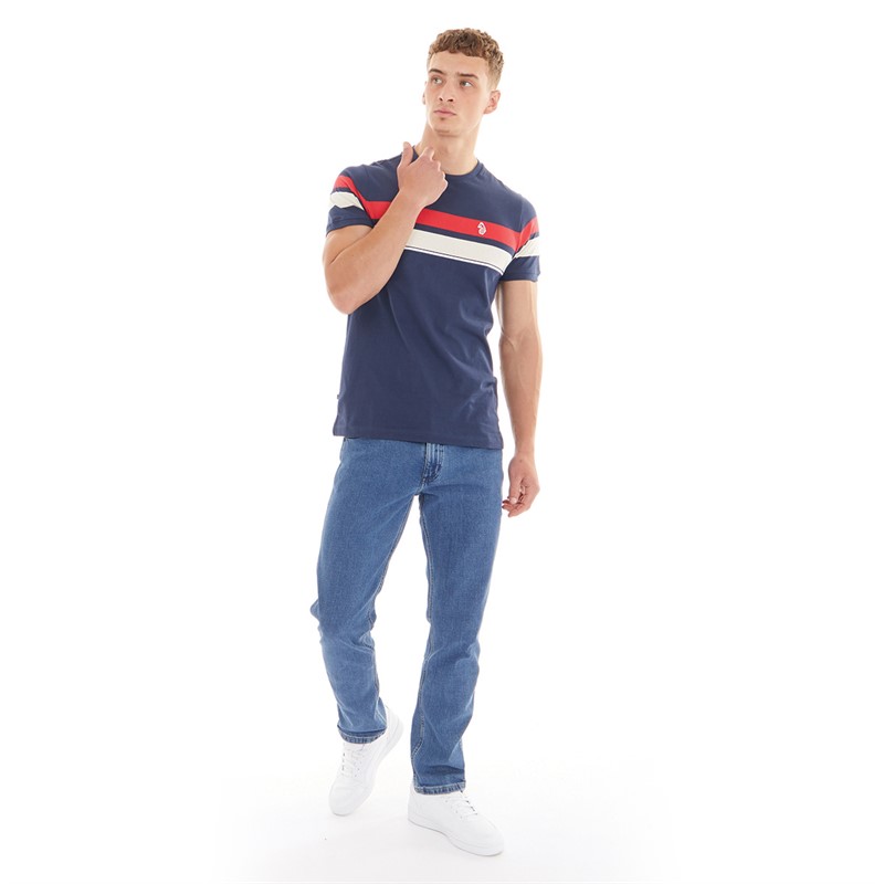 Mens Rio De Brazillia T-Shirt Navy/Marina Red/Stone 3 Mens Rio De Brazillia T-Shirt Navy/Marina Red/Stone