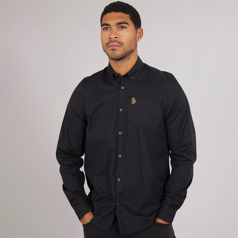 Mens Telford Long Sleeve Shirt Black 1 Mens Telford Long Sleeve Shirt Black