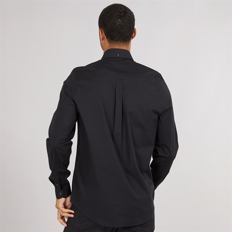Mens Telford Long Sleeve Shirt Black 2 Mens Telford Long Sleeve Shirt Black
