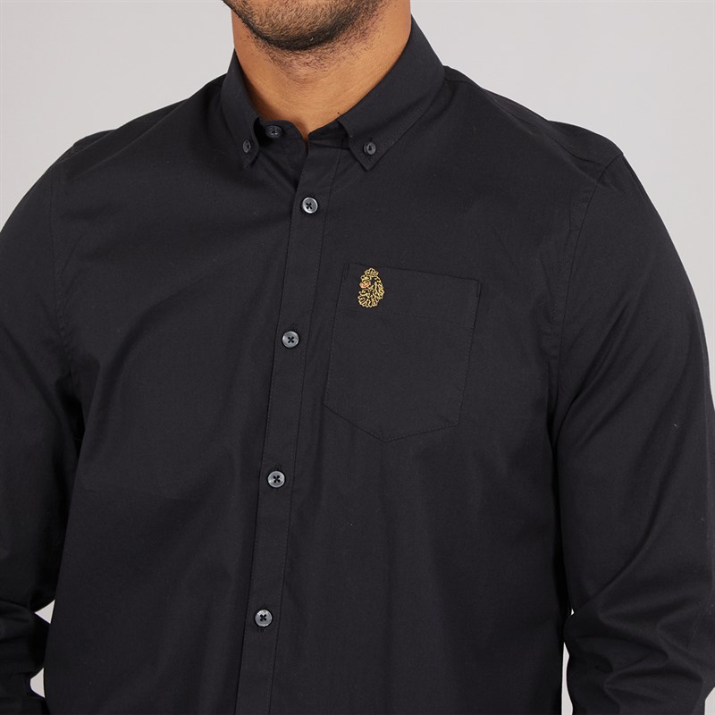 Mens Telford Long Sleeve Shirt Black 3 Mens Telford Long Sleeve Shirt Black