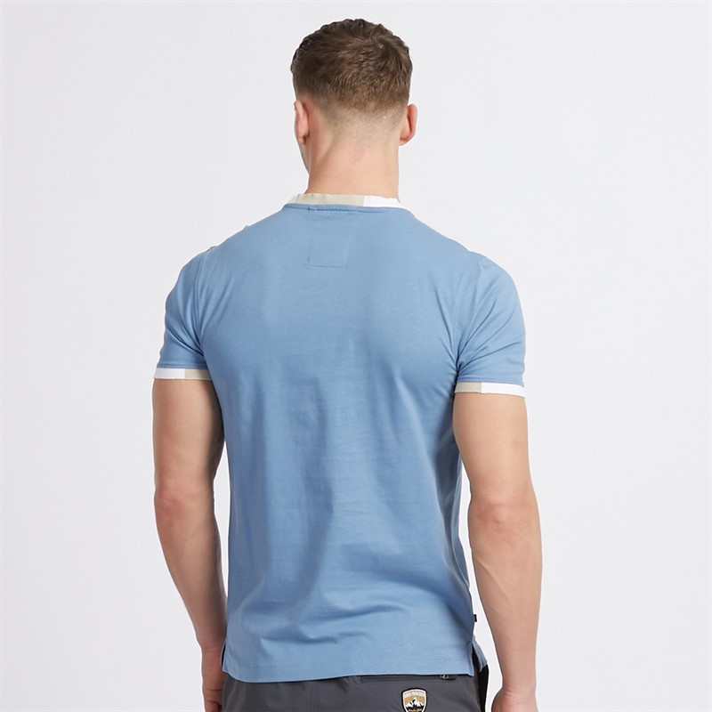 Mens Looper T-Shirt Elemental Blue/Stone 2 Mens Looper T-Shirt Elemental Blue/Stone