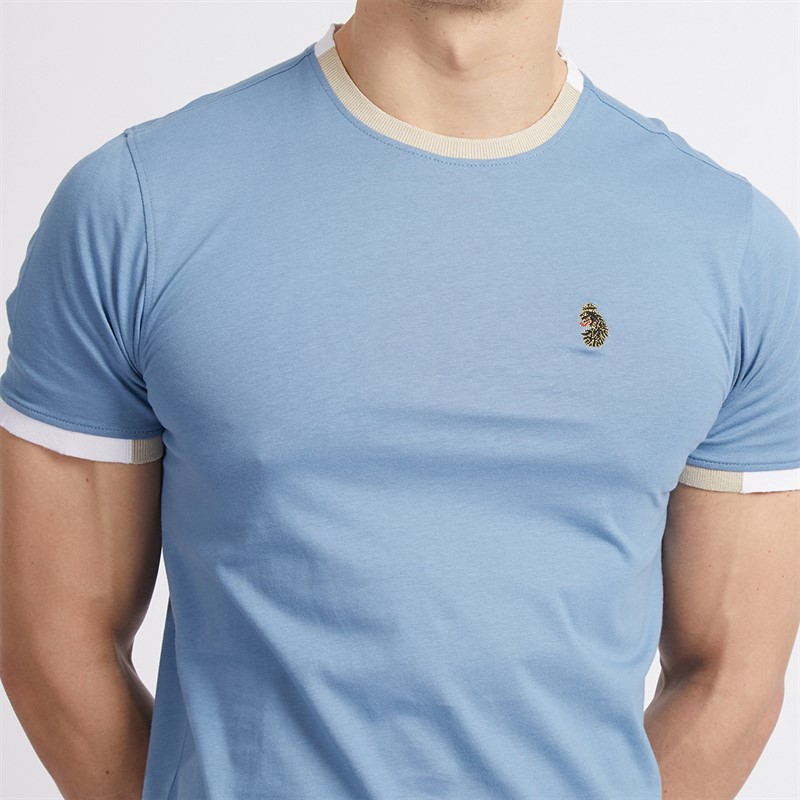 Mens Looper T-Shirt Elemental Blue/Stone 3 Mens Looper T-Shirt Elemental Blue/Stone