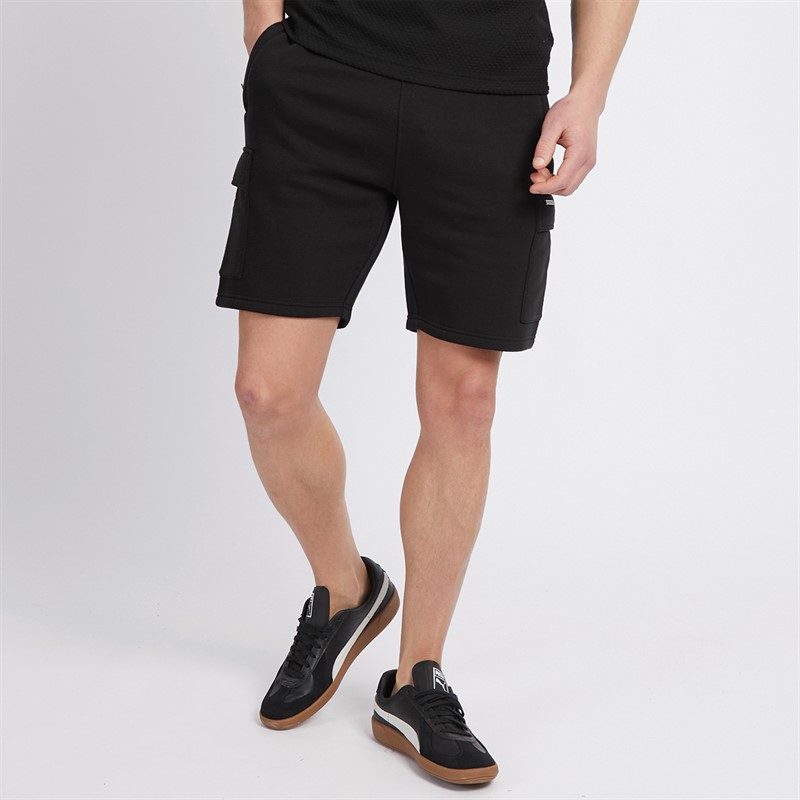 Mens Dr Bossa Fleece Shorts Black