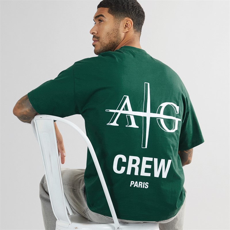 Mens Crew Neck T-Shirt Green