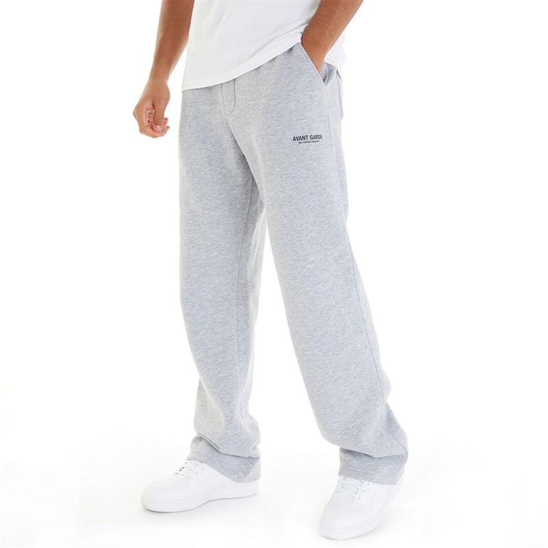 Mens Straight Leg Joggers Light Grey Marl 1 Mens Straight Leg Joggers Light Grey Marl