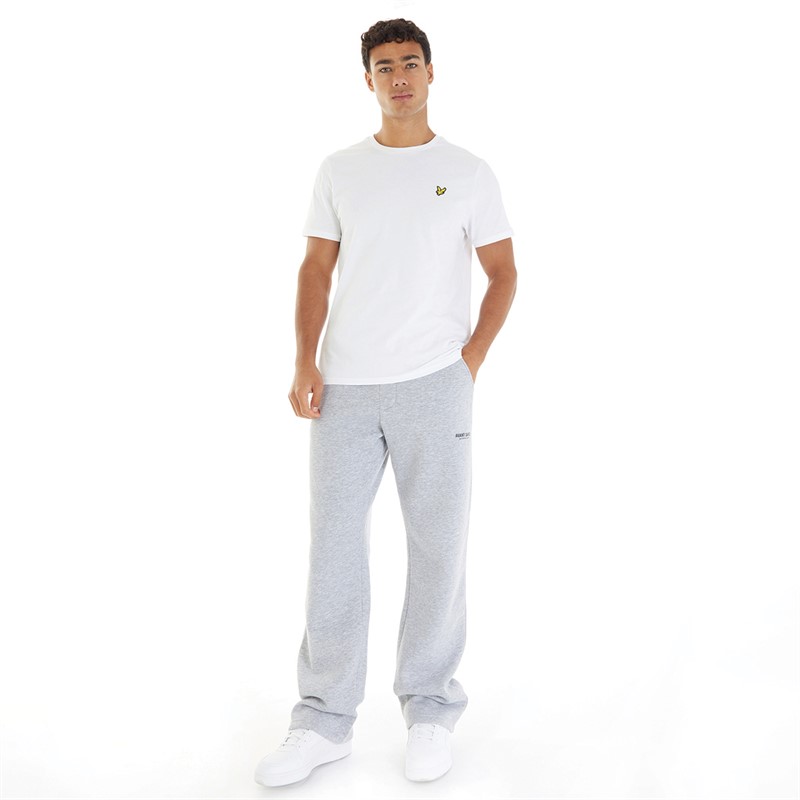 Mens Straight Leg Joggers Light Grey Marl 3 Mens Straight Leg Joggers Light Grey Marl